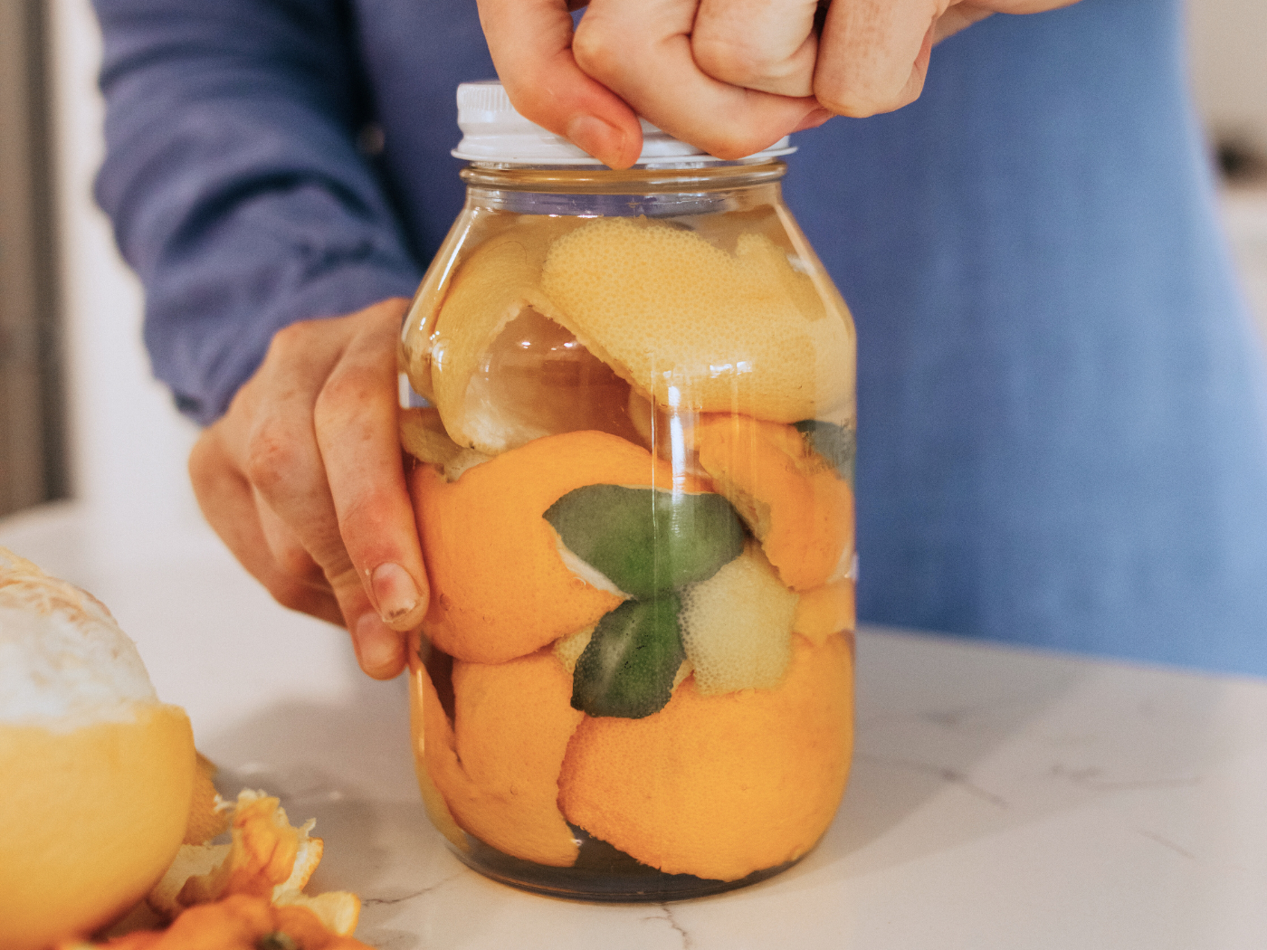 DIY Shelf Infused Vinegar + It's Many Uses